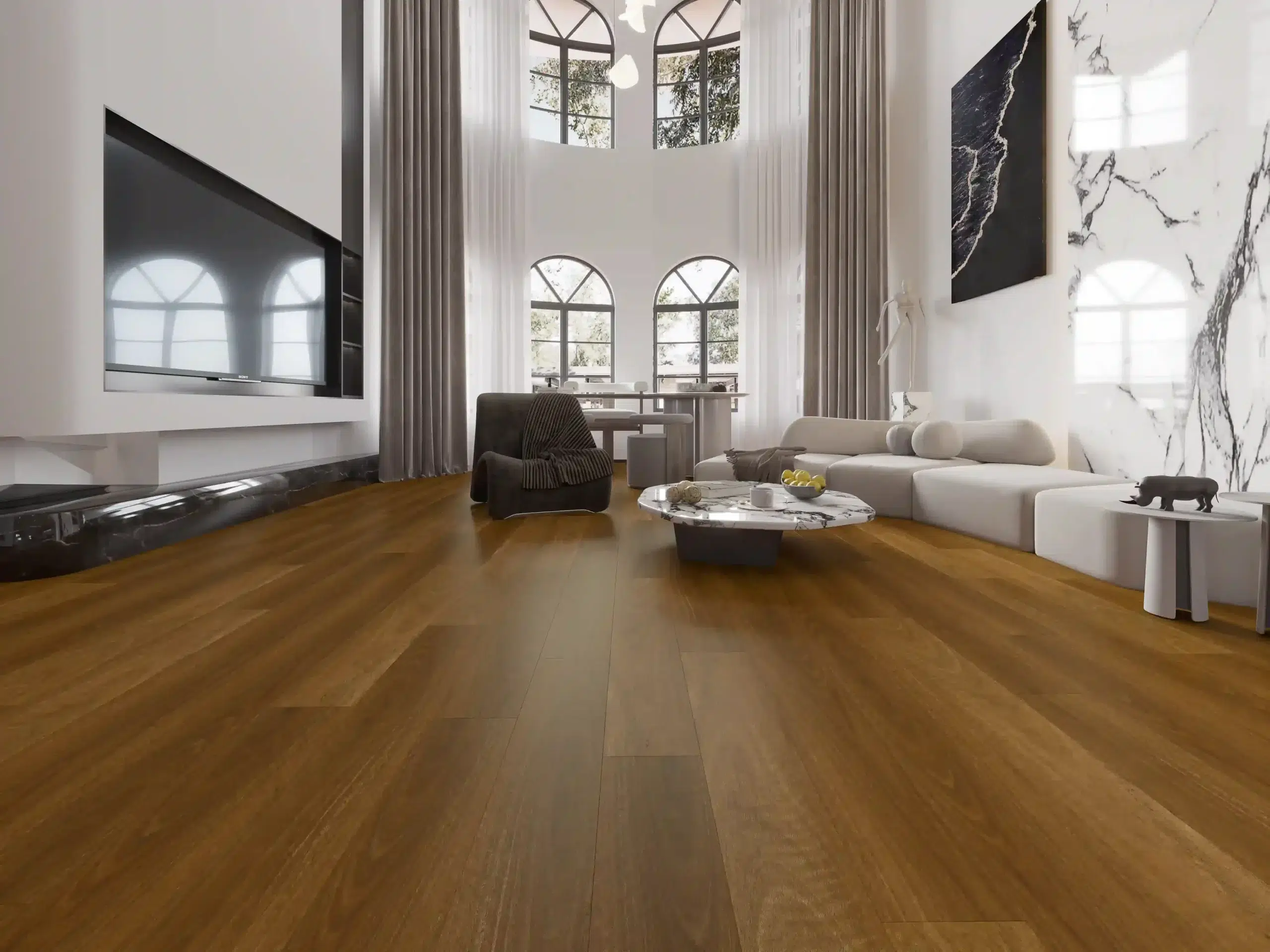 SPC 6.5mm & 9.5mm 19 long plank pacifica spc flooring
