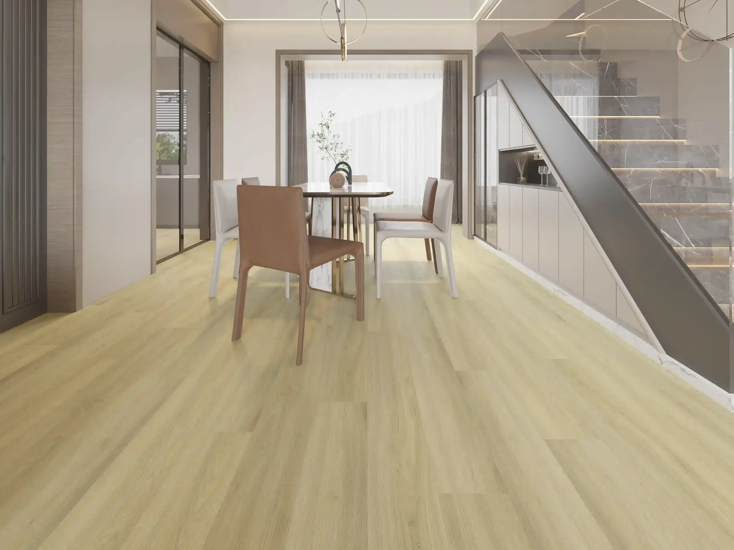 SPC 6.5mm & 9.5mm 22 long plank lime ash spc flooring