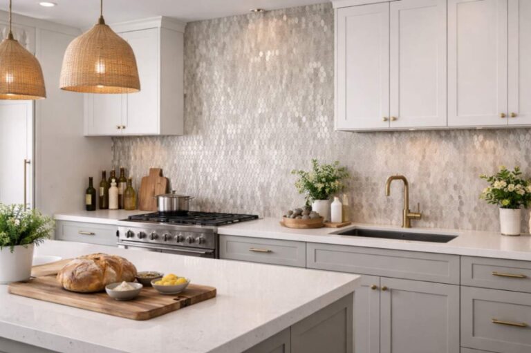 Full-height tiled splashbacks