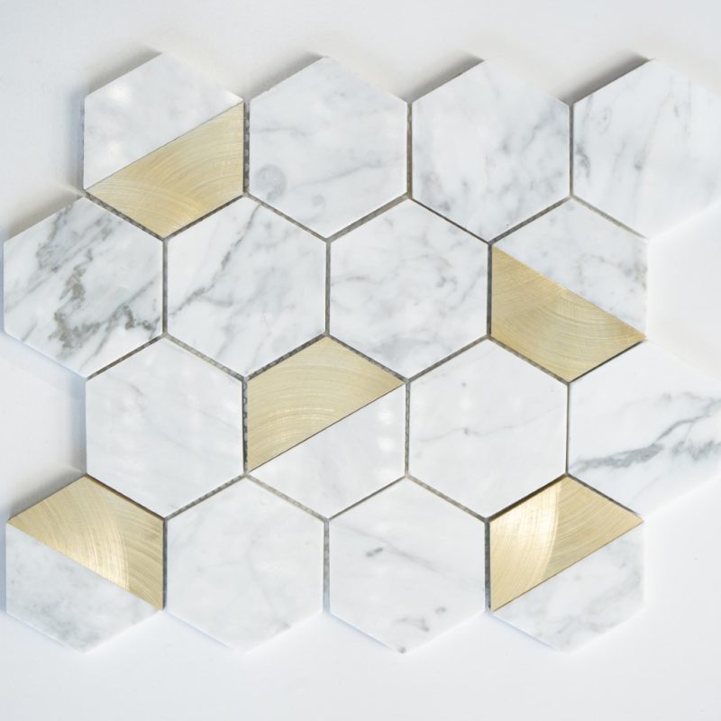 BIANCO CARRARA MOSAIC tiles underwood