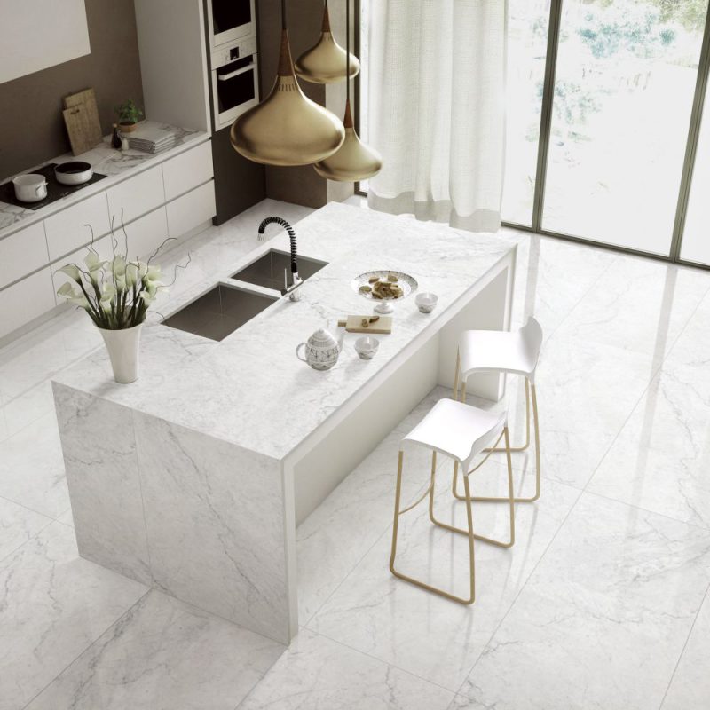 soft carrara porcelain tiles