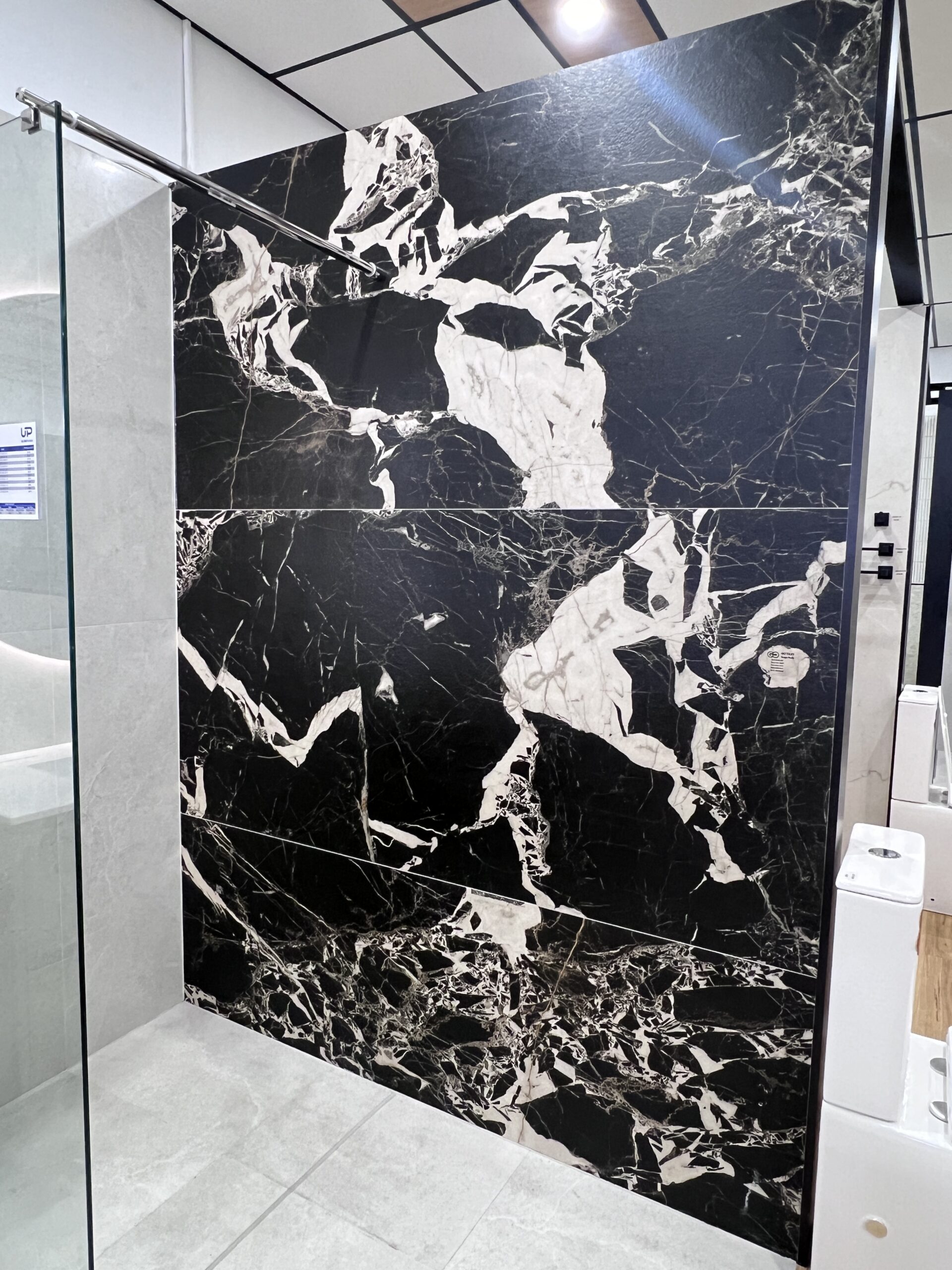 black patterned wall tiles, underwood tile shop Go Tiles