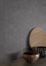 black wall tiles