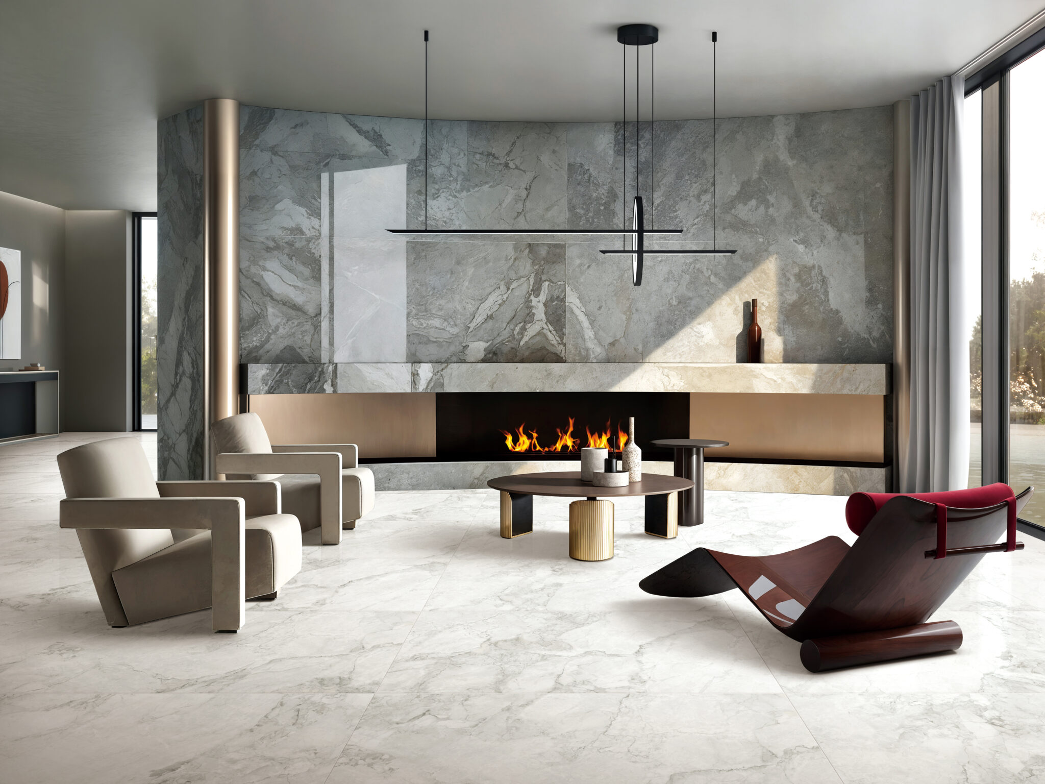 250c098ae90abde86b24d89fae345e2f Modern living room with elegant furnishings.