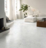 White marble look porcelain tile surface texture, 600x1200mm